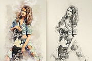 Quick Sketch Photoshop Action, an Action Add-On by GorynArt (Thumbnail 9 of 17)