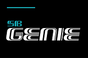 Genie - Op art font, a Font by SelfBuild Type (Thumbnail 1 of 19)