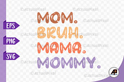 Mother's Day SVG PNG Design Bundle, an Illustration by Actual Pixel (Thumbnail 9 of 12)