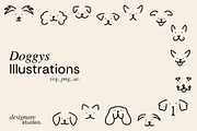 Doggys Hand Drawn Illustrations, a Decorative Illustration by ginni illustrations (Thumbnail 1 of 5)