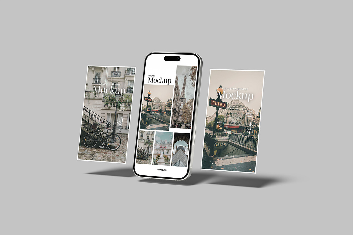 Instagram Stories Mockup, an iPhone Mockup by Graphiculon (Photo 8 of 11)