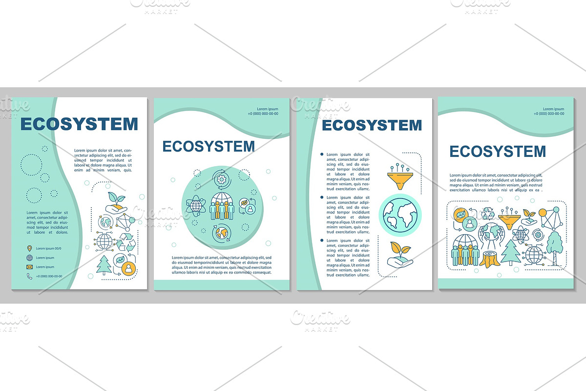 Ecosystem brochure template, a Brochure Template by IMG Visuals