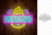 Neon Sign Light Logo Mockup, a Product Mockup by DesignNeutrons (Thumbnail 2 of 4)