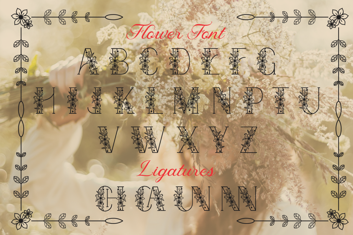 Krisan | Flower Font, a Symbol Font by Joko Setiono (Photo 5 of 10)