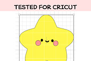 Baby Star SVG | Cute Kawaii Star, an Illustration by TheHitShop (Thumbnail 8 of 9)