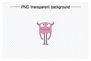 Cute and Funny Monsters Characters, an Illustration by Designfour (Thumbnail 4 of 7)