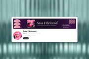YouTube Banner for Influencer, a Social Media Template by FIBRINOSÄ (Thumbnail 1 of 2)