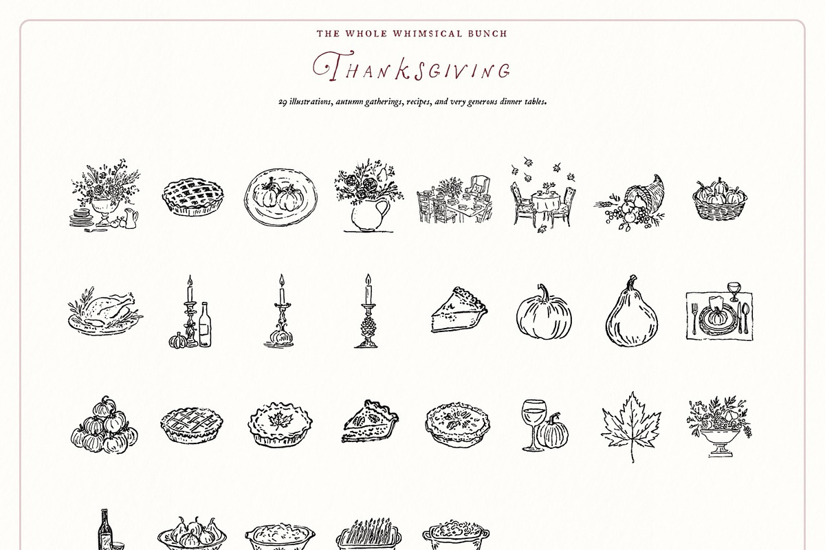 Mega Fall Doodle Clipart Bundle, a Seasonal Illustration by The October Creative (Photo 9 of 13)