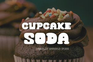 Bubble Display Font - Cupcake Soda