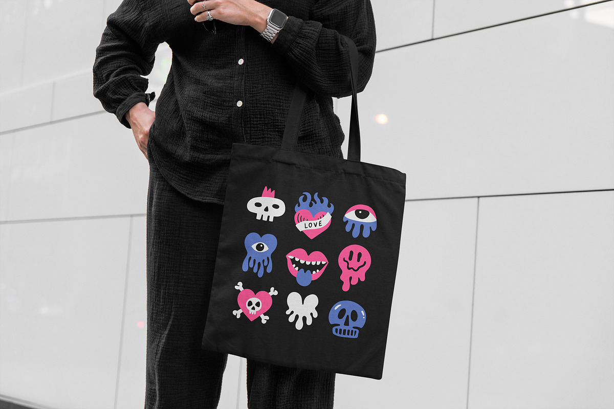 Emo / Punk / Rock collection, an Object Illustration by piyacler (Photo 7 of 7)