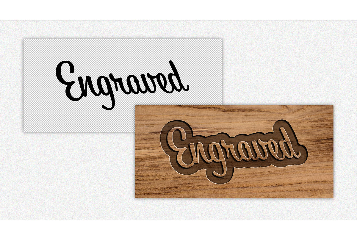Engraved Script Text Effect, a Layer Style Add-On by studiogstock (Photo 2 of 3)