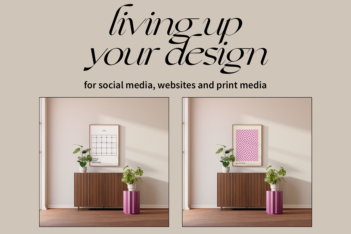 Artwork Frame Mockups DIN A Ratio, a Household Mockup by Bonumo (Photo 7 of 10)
