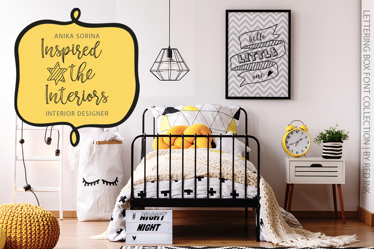 Lettering box. 8 Fonts & Extras!!!, a Script Font by Red Ink (Photo 16 of 20)