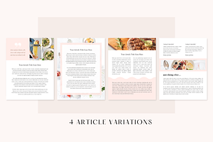 Cook Book Template CANVA