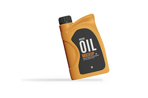 Motor Oil Bottle Mockup