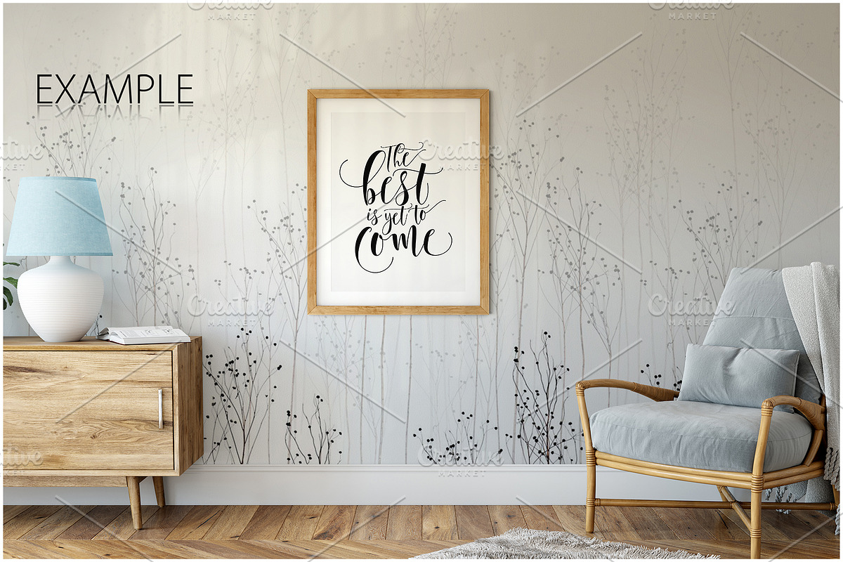 Frames & Walls Mockup Bundle - 5, a Print Template by Yuri-U (Photo 10 of 31)