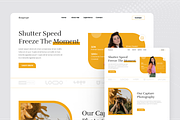 Creative Photography Landing Page, a Landing Page Template by SquidPixey (Thumbnail 2 of 5)