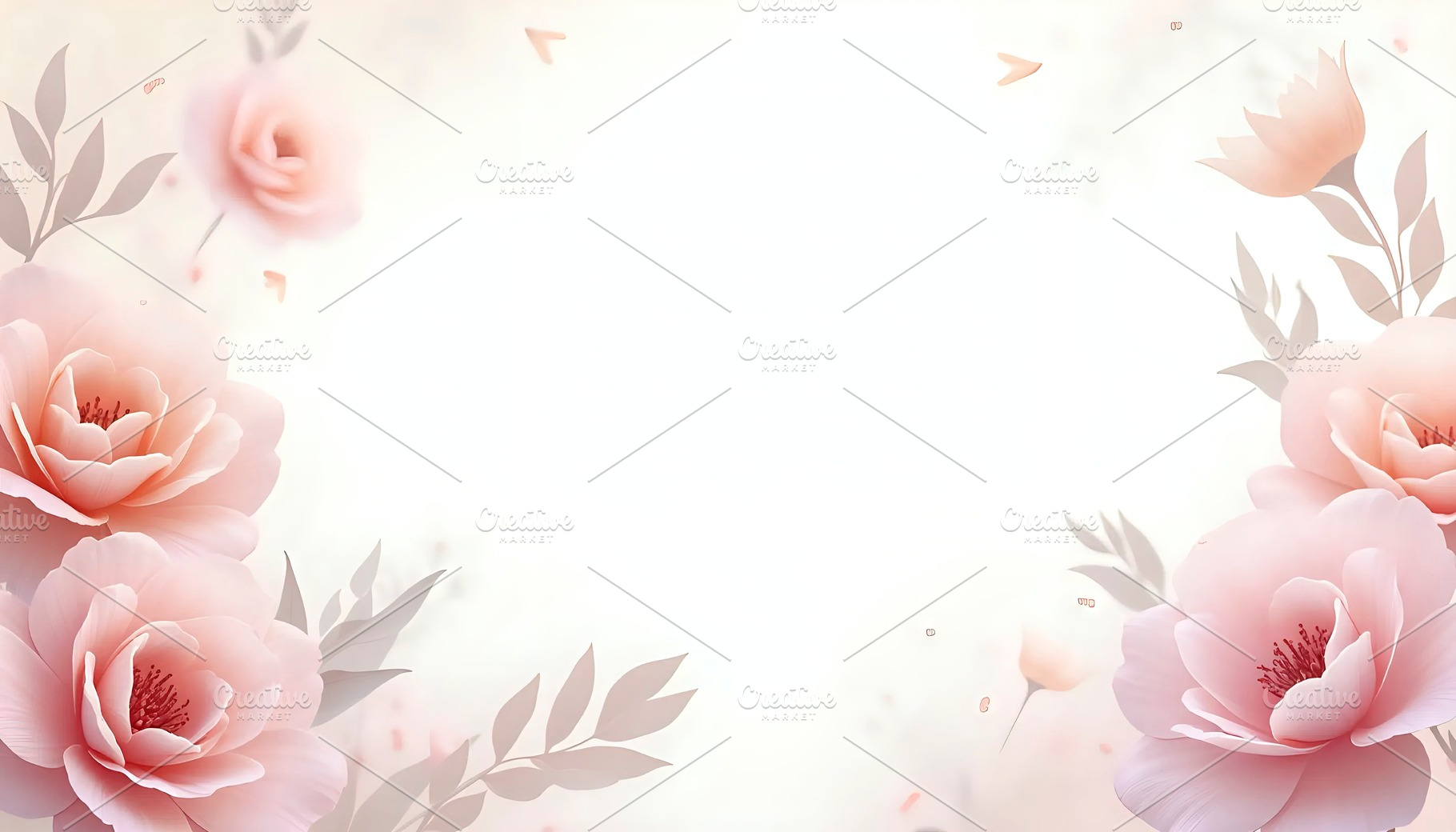 Soft Abstract Floral Art With Text S, a Photo by LOGOCREATIVE