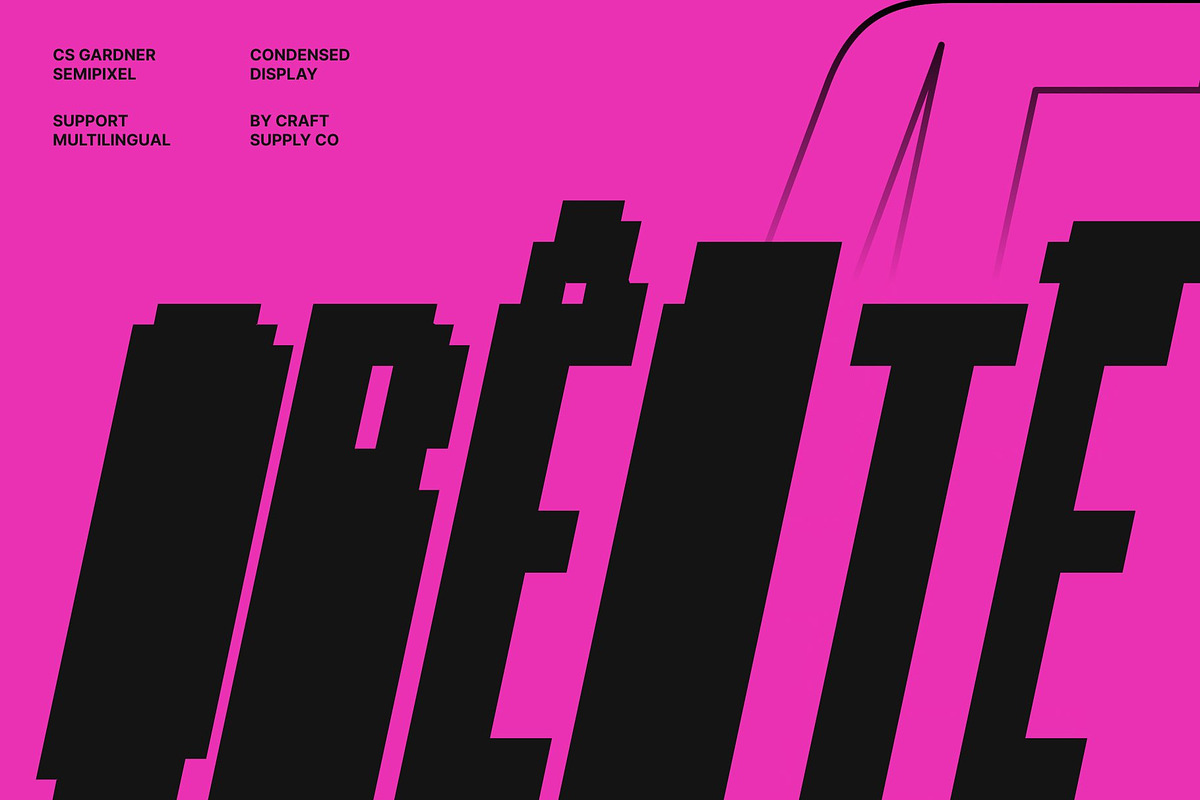 CS Gardner Semipixel, a Sans Serif Font by Craft Supply Co. (Photo 7 of 8)