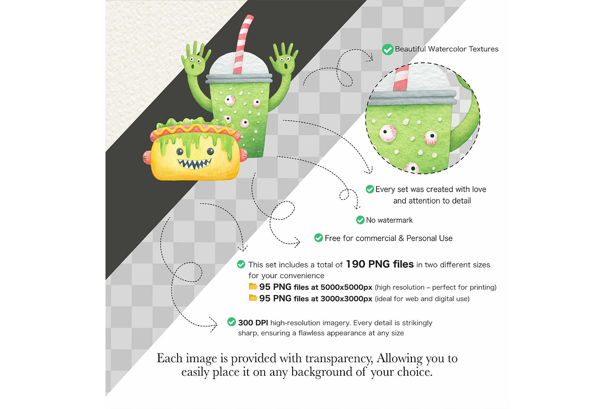 Watercolor Halloween Treats Clipart, an Illustration by CharmClipart (Photo 2 of 10)