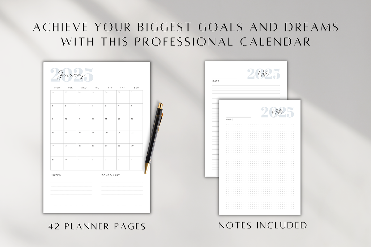 2025 Yearly / Monthly Calendar, a Stationery Template by BRANDcontent (Photo 3 of 7)