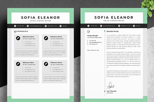 Creative Resume Template Word, CV