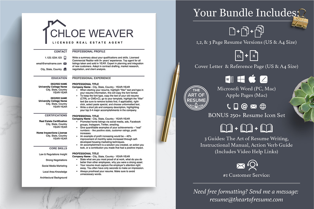 Realtor Resume | Architecture Resume, a Resume Template by The Art of Resume (Photo 2 of 8)