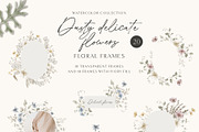 Dusty delicate floral clipart, a Decorative Illustration by long summer (Thumbnail 6 of 12)
