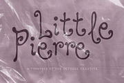 Little Pierre Curly Handwritten Font, a Handwritten Font by The October Creative (Thumbnail 1 of 8)