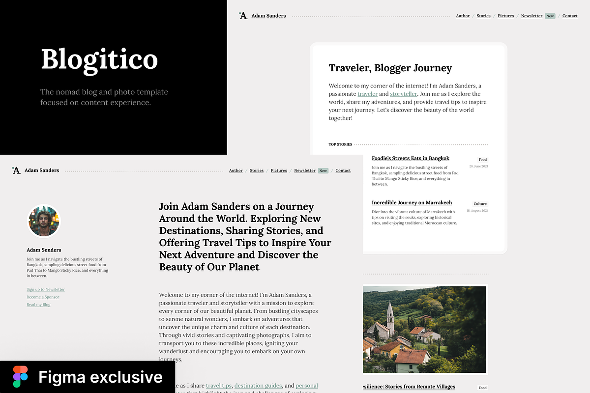 Blogitico - Nomad Template, a Websites & App Template by Petr Bilek (Photo 1 of 2)