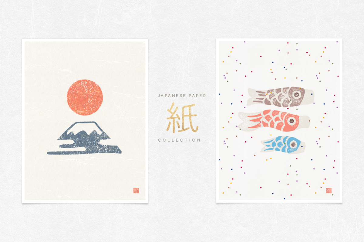 WASHI Japanese Papers 1, a Texture Graphic by Hanko Goods (Photo 4 of 10)