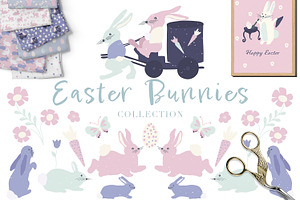 Easter Bunny Clipart Collection