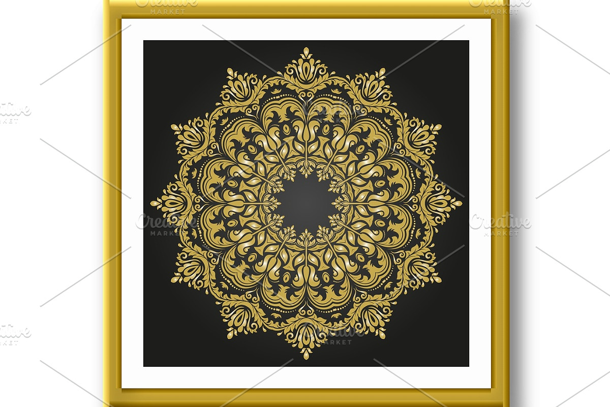 Damask Vector Pattern. Orient, a Decorative Illustration by FineArtStudio (Photo 2 of 3)