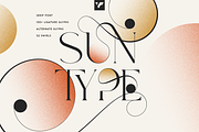 Sun Type Creative logo font, a Serif Font by VP Fonts (Thumbnail 1 of 18)