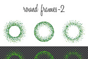 Green clover frames and borders, a Pattern Graphic by ekmelica (Thumbnail 5 of 11)