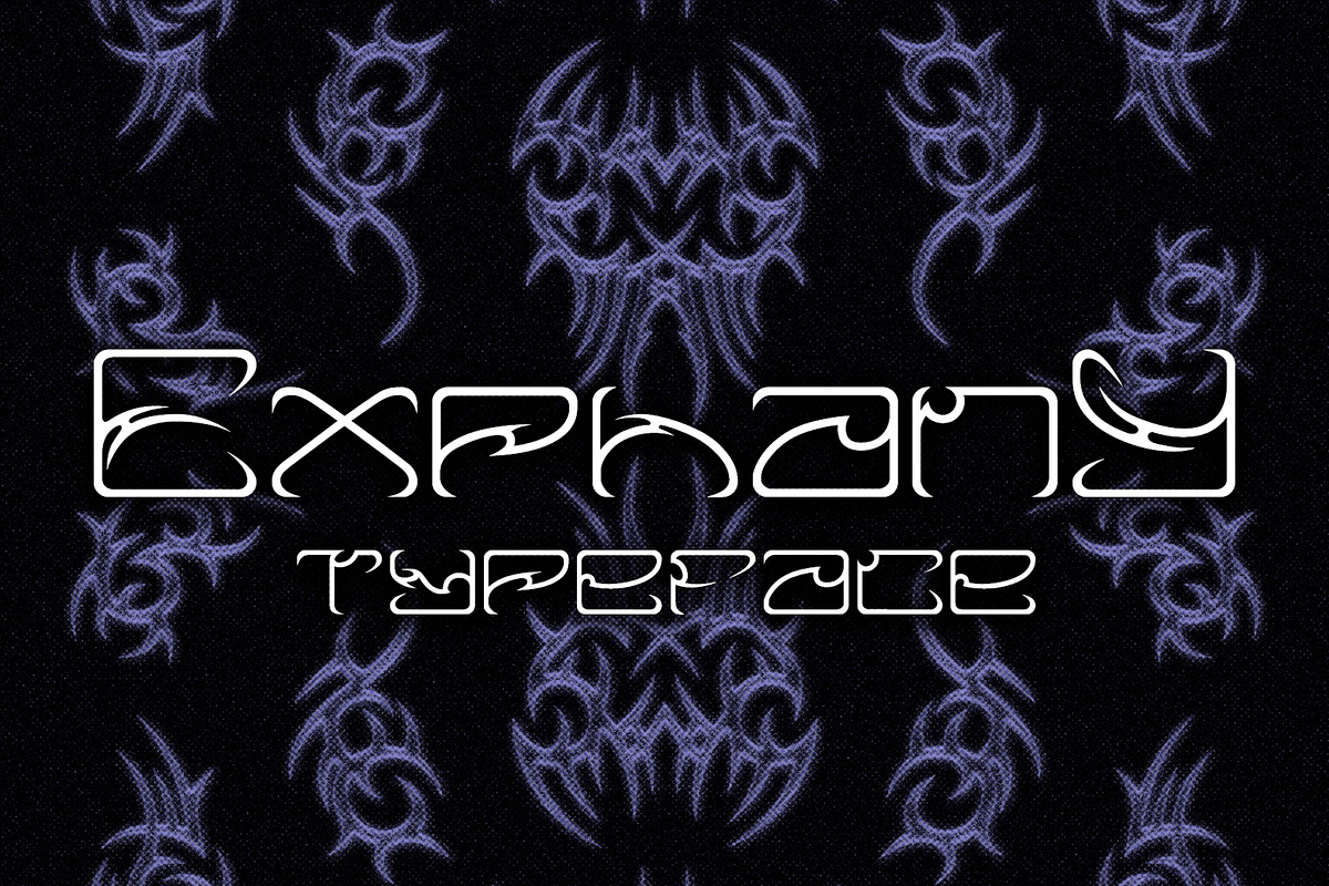 EXPHANY Font, a Font by typecrips (Photo 1 of 3)