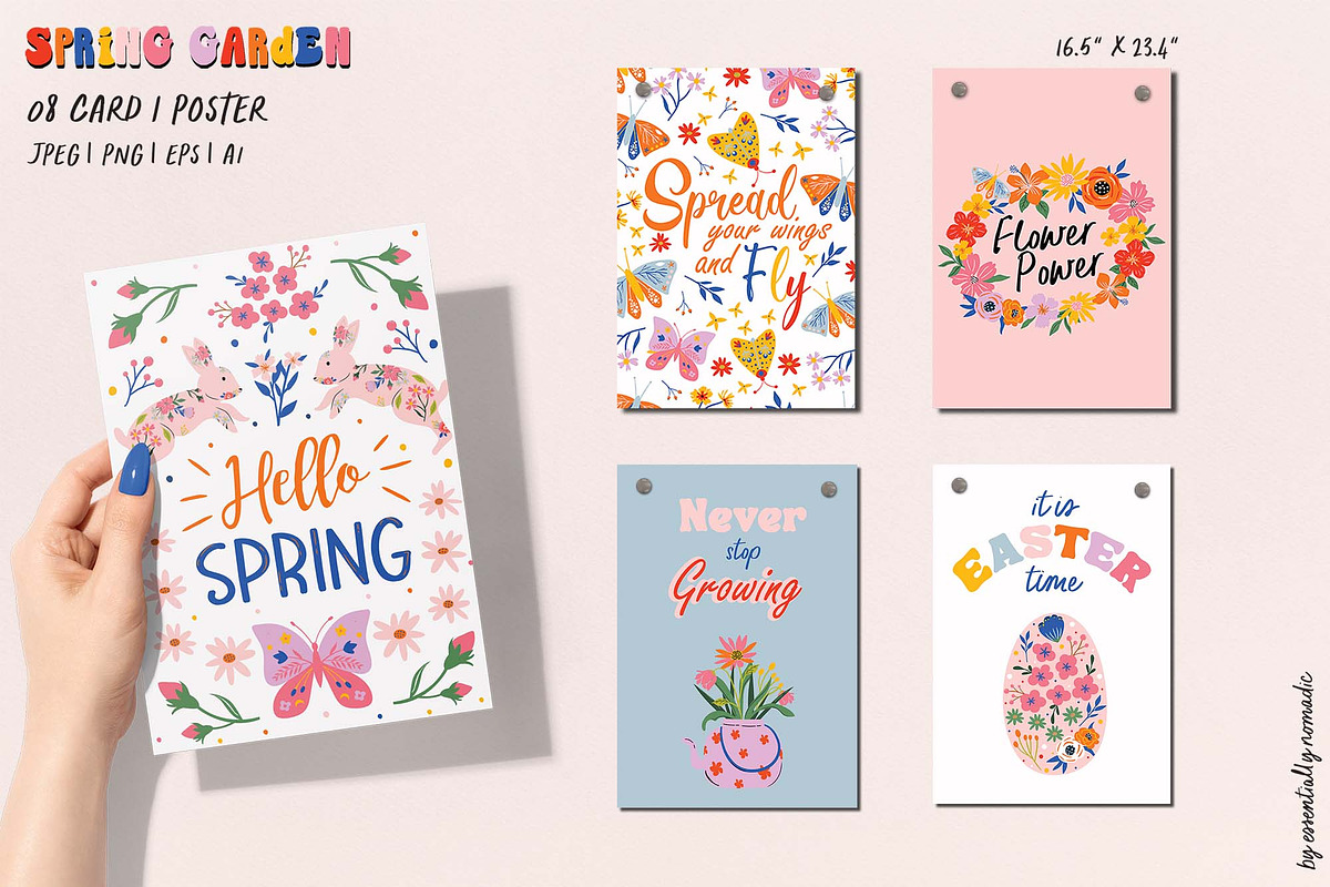 Spring Garden Pattern & Illustration, an Illustration by Essentially Nomadic (Photo 10 of 12)