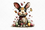 Whimsical Easter Bunny Clipart Png, an Illustration by Craft Nest (Thumbnail 10 of 11)