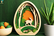 Bunny in the Forest 3D Layered SVG, an Animal Illustration by pixaroma (Thumbnail 2 of 8)