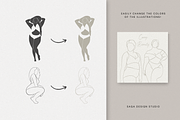 Minimal Abstract Curvy Women Art, an Illustration by Saga Design Studio (Thumbnail 5 of 6)