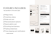 Modern Minimal Luxe Shopify Theme, a Shopify Template by Macarons and Mimosas (Thumbnail 3 of 10)