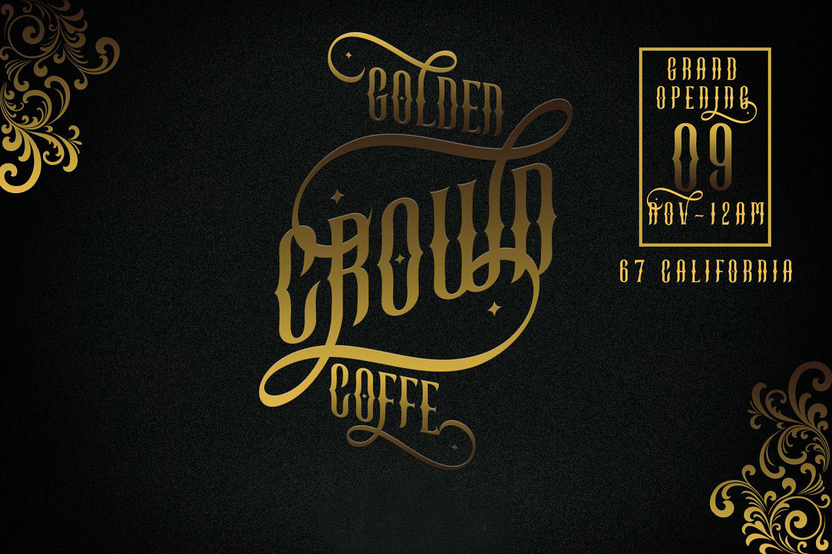 Mystical Glorious, a Blackletter Font by INKSUN™ (Photo 2 of 6)