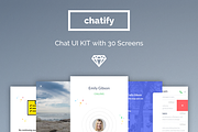 Chatify Messenger App UI Kit, an UI Kit Template by Designerbundle (Thumbnail 1 of 2)