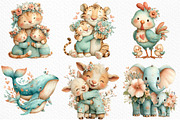 Whimsical Mother's Day Animals PNG, an Illustration by Craft Nest (Thumbnail 5 of 12)