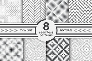 Modern linear seamless patterns