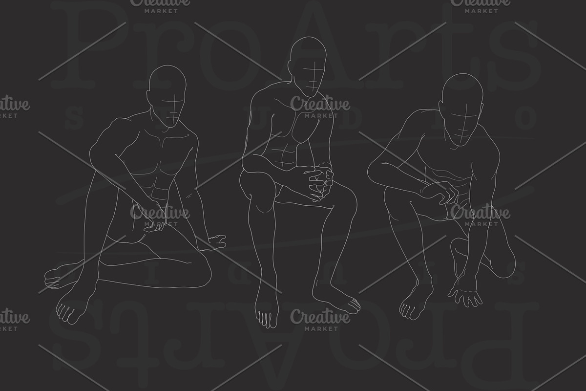 Procreate Figure Guide Stamps, a Brush Add-On by Lucrumplus (Photo 2 of 5)