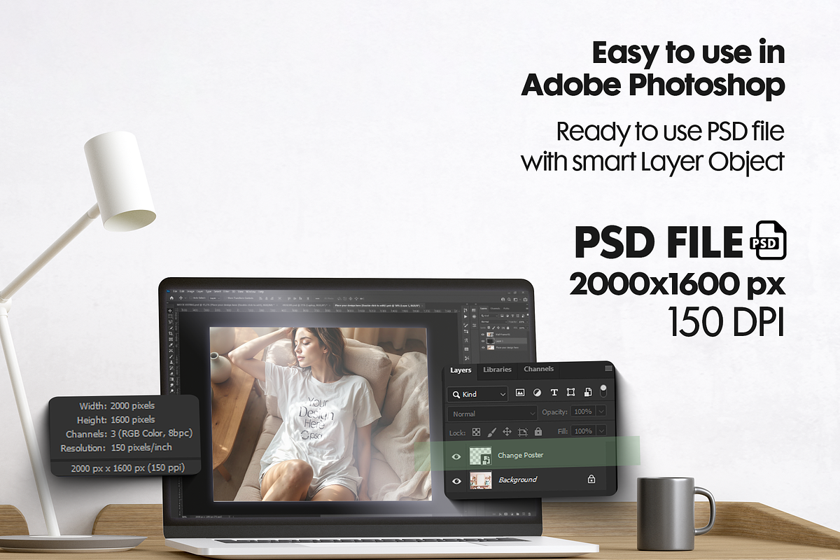 100 T-Shirt Mockup Bundle PSD, a Mockup by MockupShopi (Photo 2 of 15)
