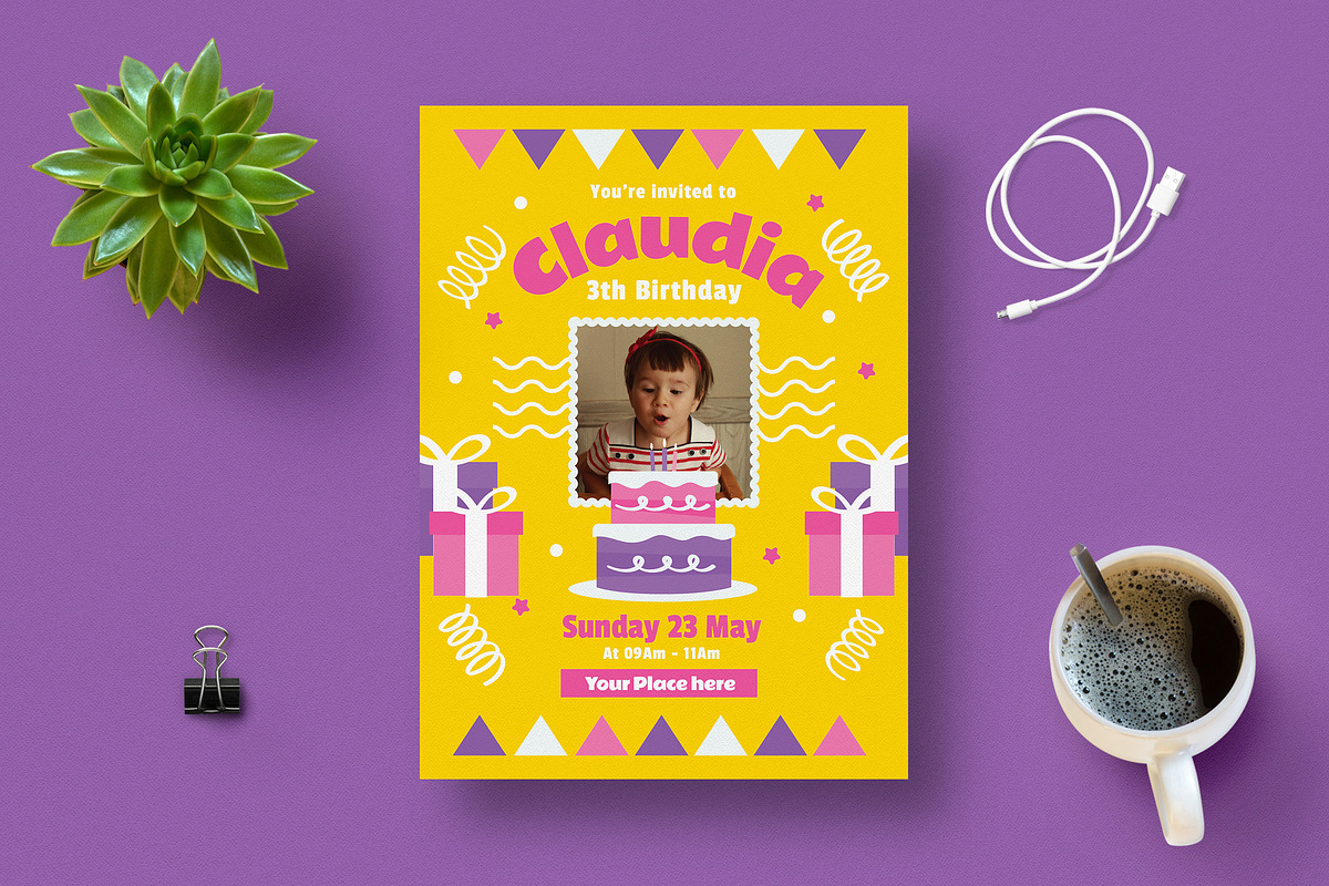 Birthday Invitation, an Invitation Template by lilyshop