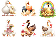 Mama Goose Mother's Day Clipart Bund, an Illustration by Designking (Thumbnail 4 of 5)
