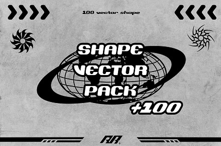 100 Retro-vector shapes